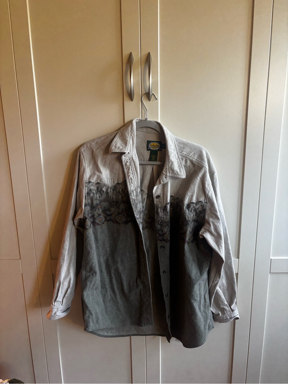 Vintage Cabela’s Woman Two-Tone Button-Up Shirt Jacket